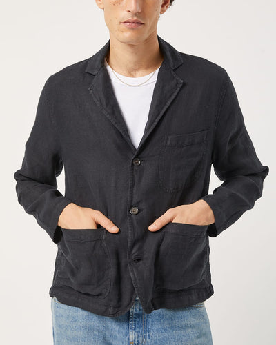 Linen Blazer - Black