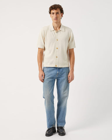 Pointelle Knit Shirt - Natural