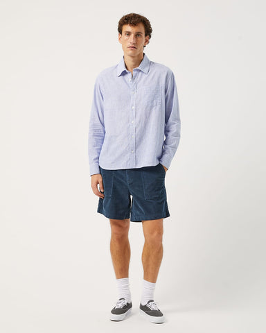 Linen Stripe LS - Blue