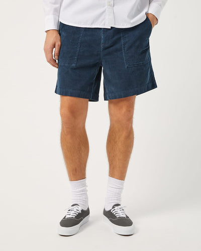 Cord Camp Shorts - Navy-Short-Real-Corridor