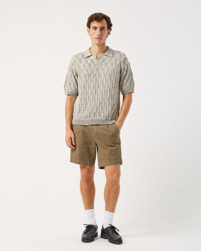 Cable Lace Polo-Knit Polo-Innovative Knitwear-Corridor