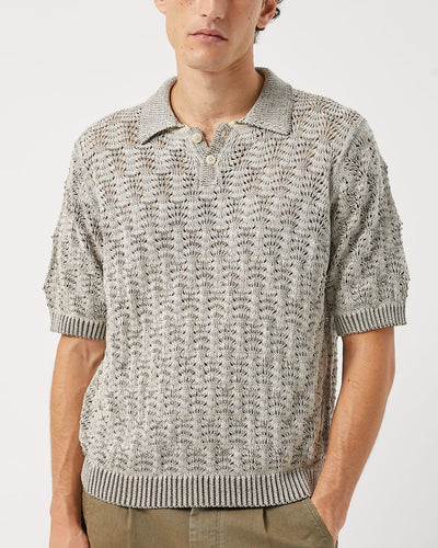 Cable Lace Polo-Knit Polo-Innovative Knitwear-Corridor