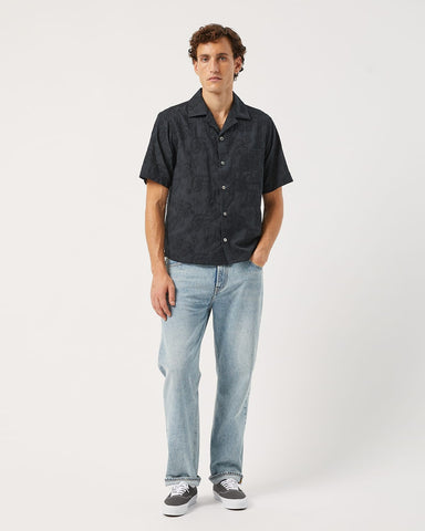 Paisley Embroidery SS - Black