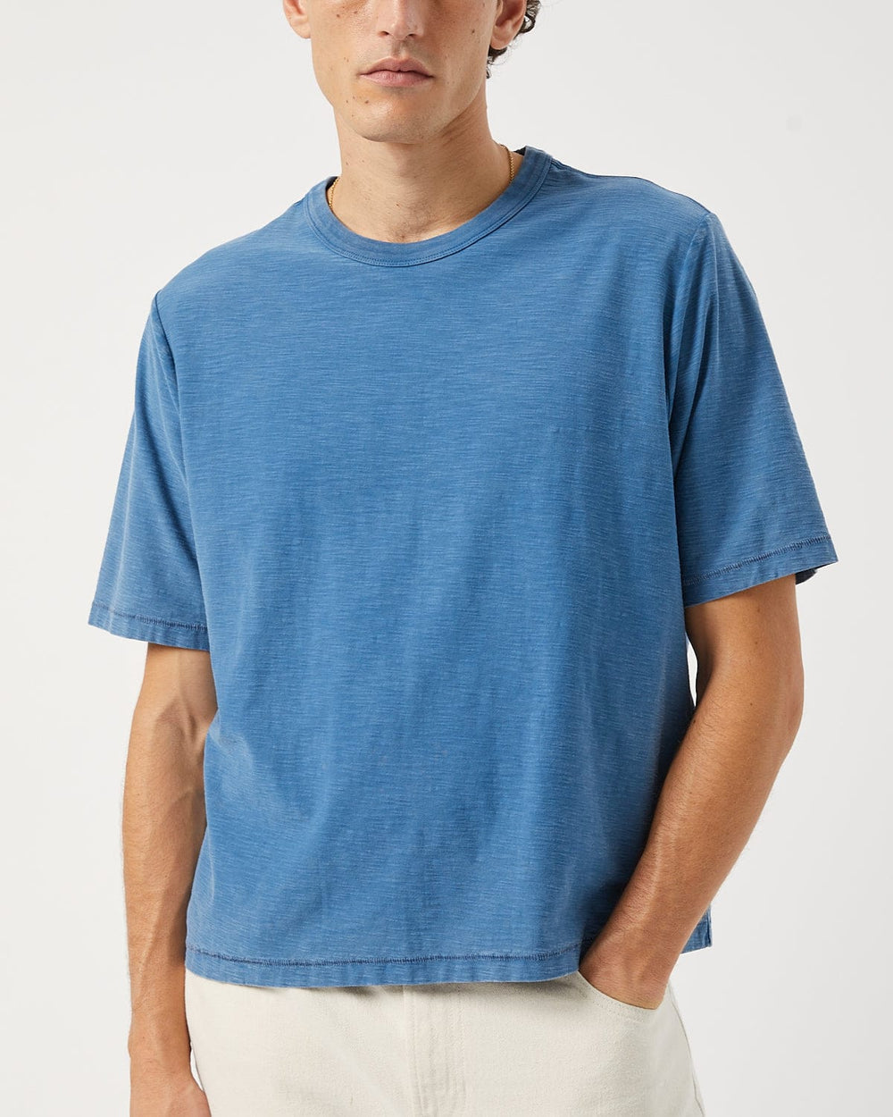 Slub Tee - Indigo-T-Shirt-Siena-Corridor