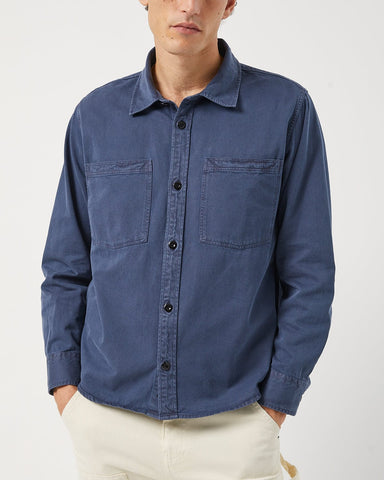 Garment Dye Twill LS - Navy