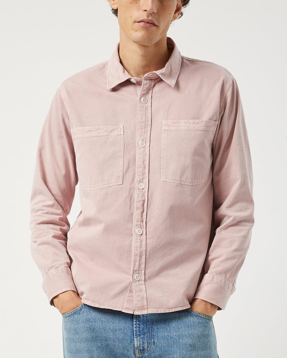 Garment Dye Twill LS - Pink