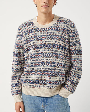 Fair Isle Crewneck - Natural