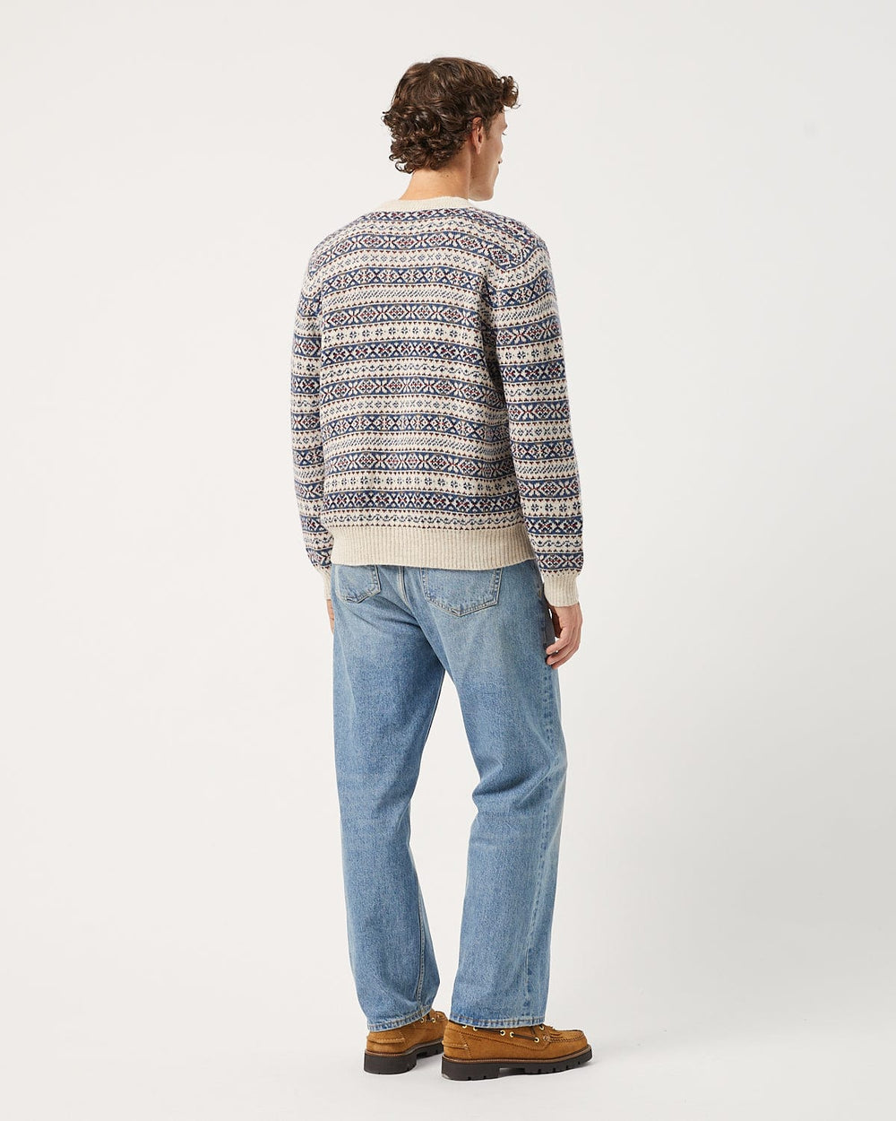 Fair Isle Crewneck - Natural-Crewneck-Innovative Knitwear-Corridor