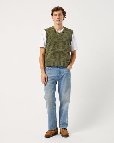 Jacquard Vest - Army