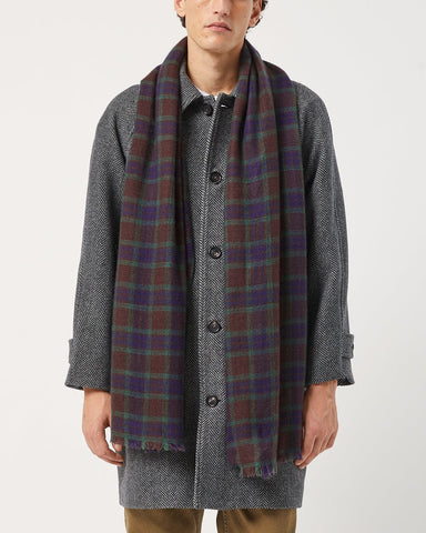 Plaid Cashmere Scarf