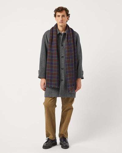 Plaid Cashmere Scarf-Scarf-Everest-Corridor