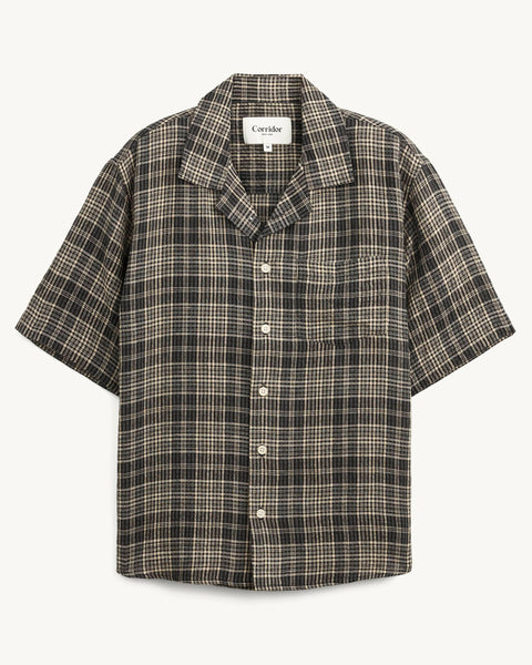 Plaid Seersucker SS - Black – Corridor