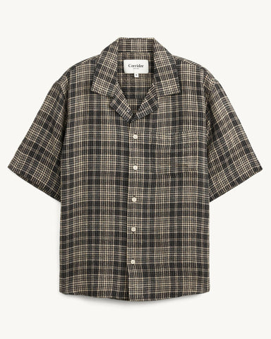 Plaid Seersucker SS - Black