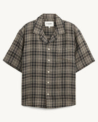 Plaid Seersucker SS - Black – Corridor
