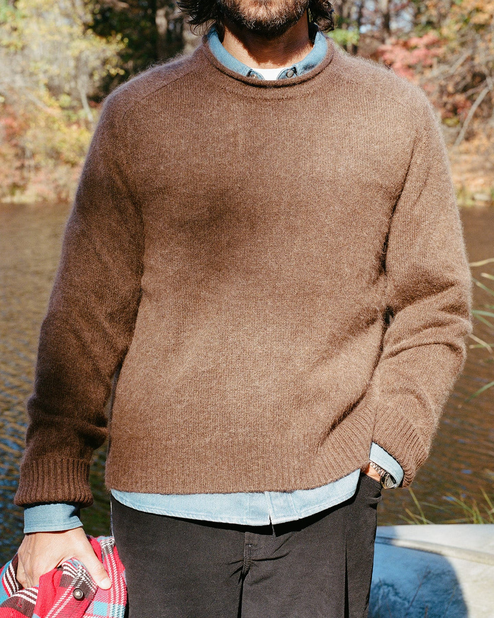 Wool Cashmere Rollneck - Brown