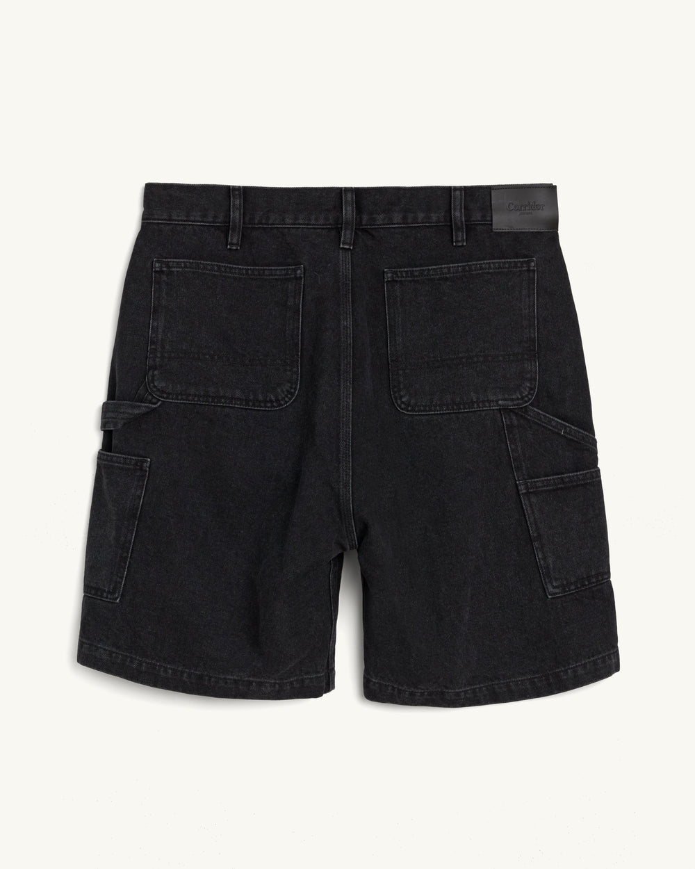 Denim Painter Short - Black-Shorts-Real-Corridor