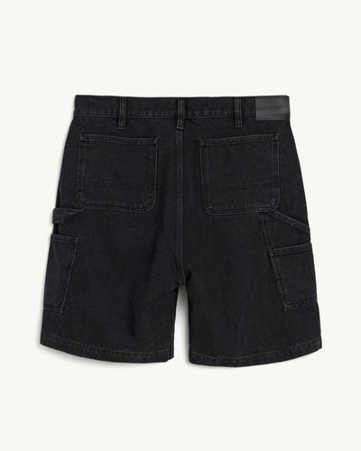 Denim Painter Short - Black-Shorts-Real-Corridor