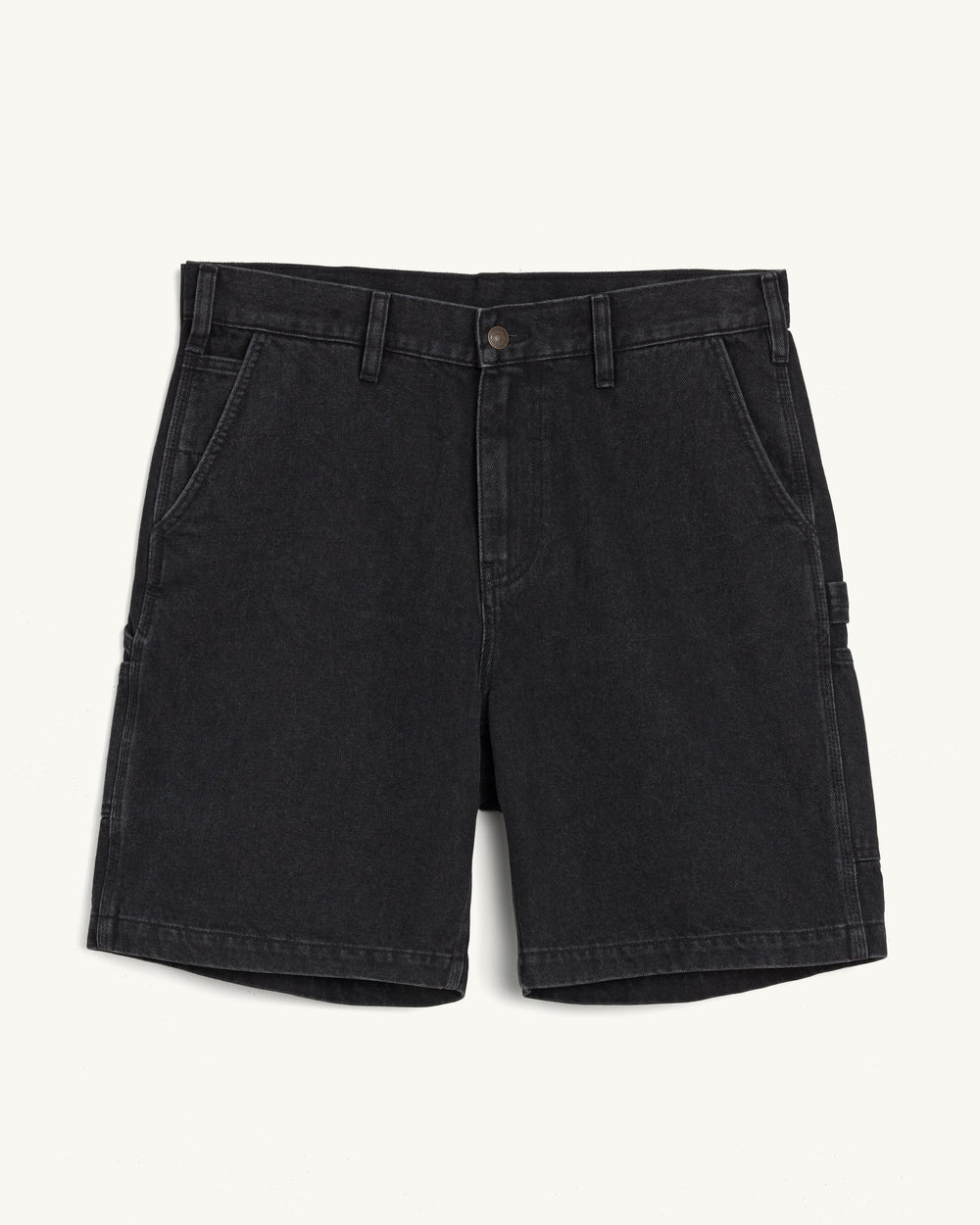 Denim Painter Short - Black-Shorts-Real-Corridor