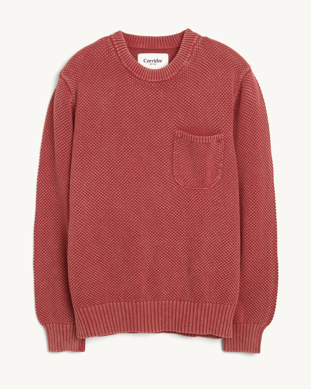 Pocket Crewneck - Red-Crewneck Sweater-Alpafina-Corridor