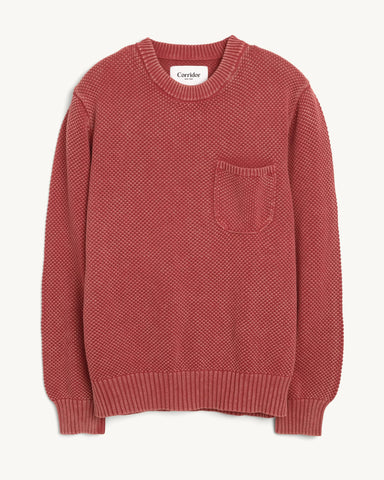 Pocket Crewneck - Red