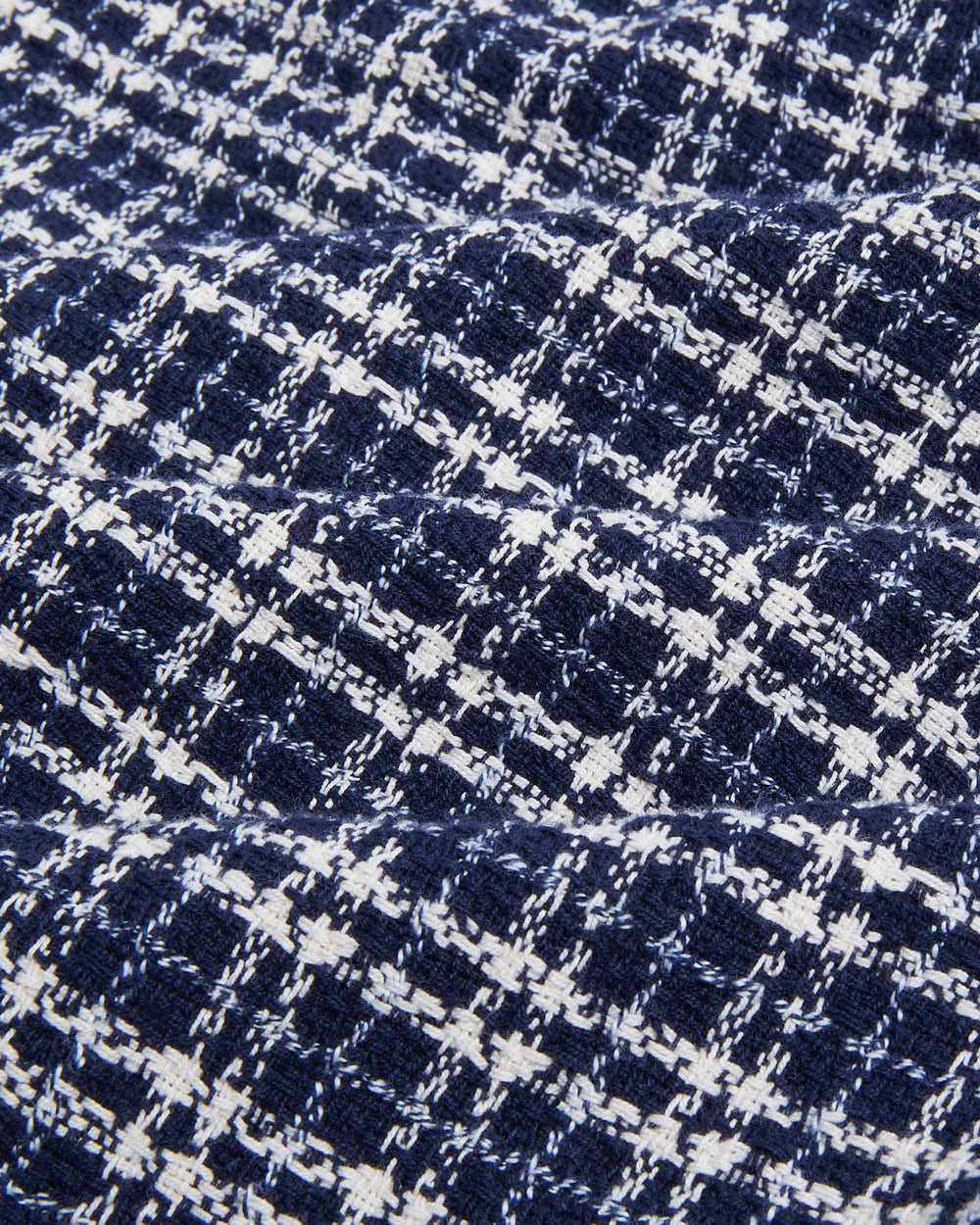 Reverse Tweed Snow Check - Blue-Long Sleeve Shirt-Corridor-Corridor