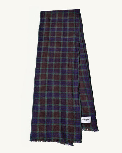 Plaid Cashmere Scarf-Scarf-Everest-Corridor