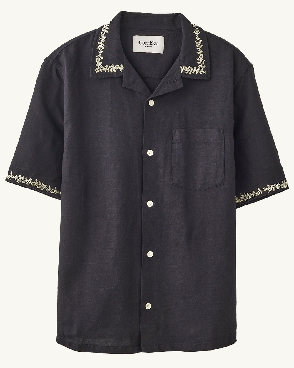 Elijah Embroidery SS Camp-Short Sleeve Shirt-Corridor-Corridor