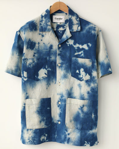 Tie Dye Linen Summer Shirt-Summer Shirt-Corridor-Corridor
