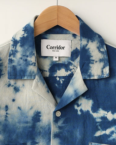 Tie Dye Linen Summer Shirt