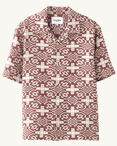 Wavy Optic Jacquard SS Camp