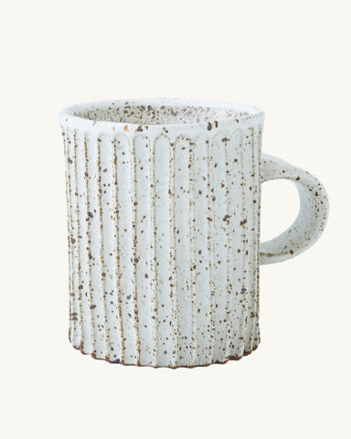 Column Mug - Spotty White