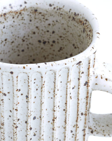 Column Mug - Spotty White