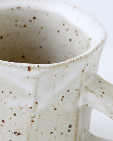 Facet Mug - Spotty White