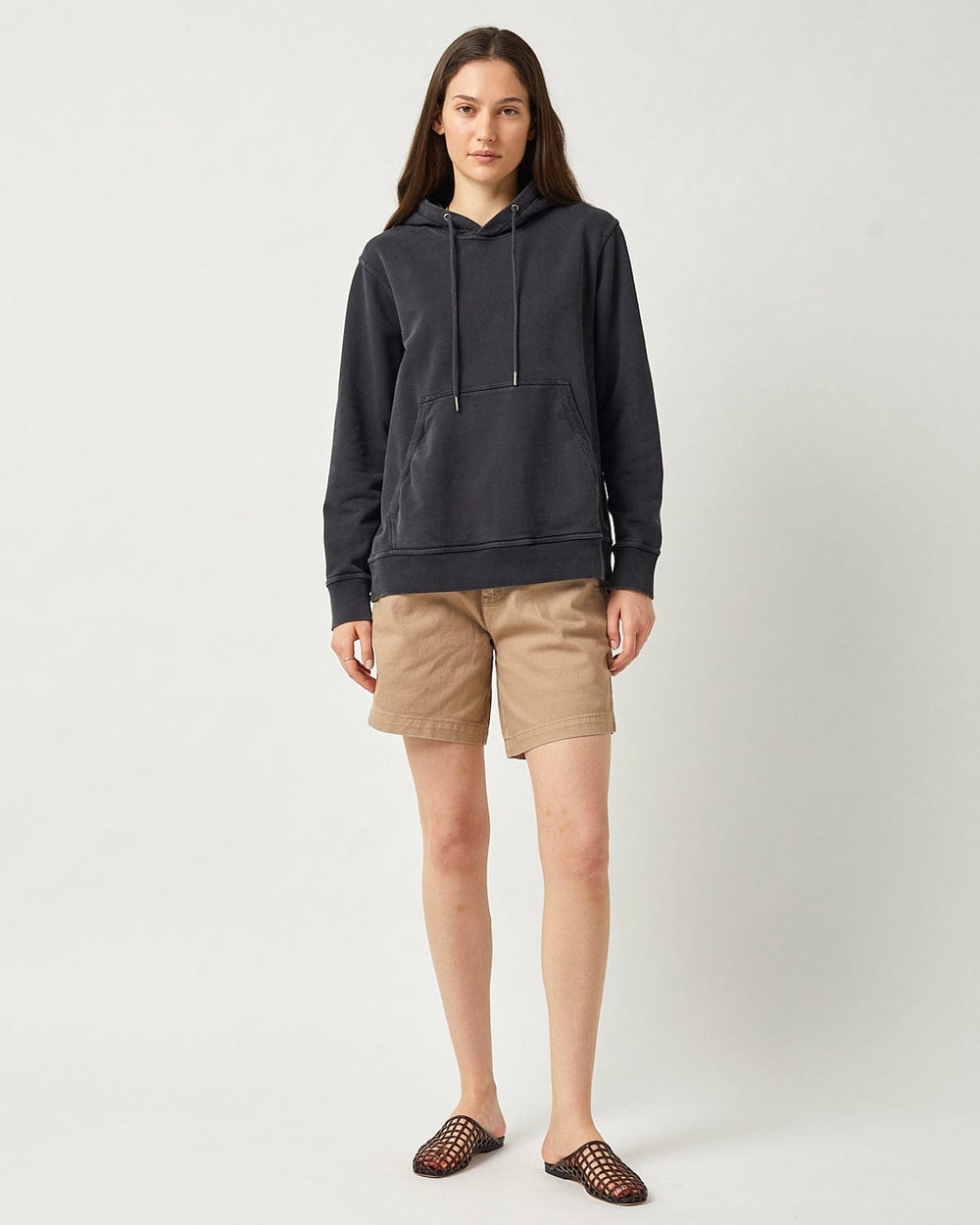 French Terry Hoodie - Black-Sweatshirt-Siena-Corridor