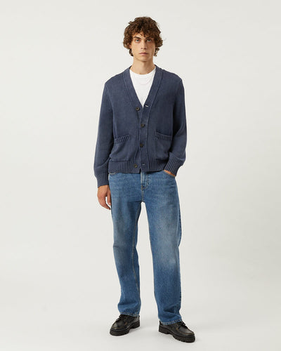 Acid Wash Cardigan - Midnight-Knit Cardigan-Alpafina-Corridor