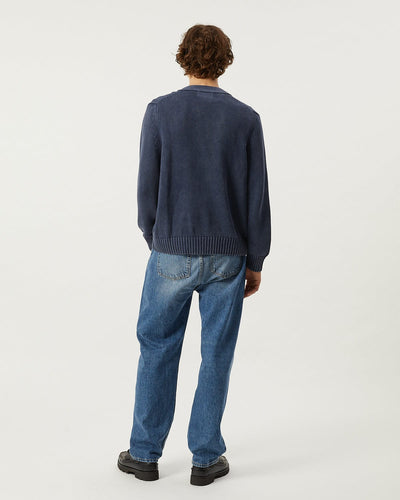 Acid Wash Cardigan - Midnight-Knit Cardigan-Alpafina-Corridor