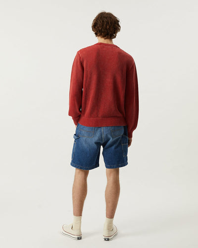Pocket Crewneck - Red-Crewneck Sweater-Alpafina-Corridor