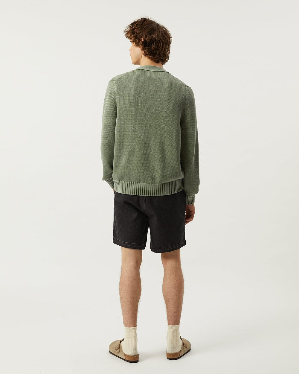 Acid Wash Cardigan - Sage-Knit Cardigan-Alpafina-Corridor