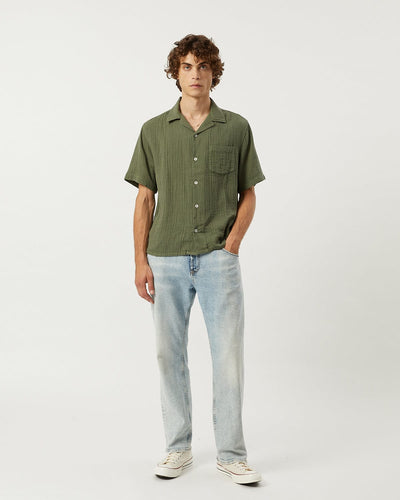 Double Cloth SS - Army-SS Camp w/ 1 Chest Pocket-Ekviraa Designs-Corridor