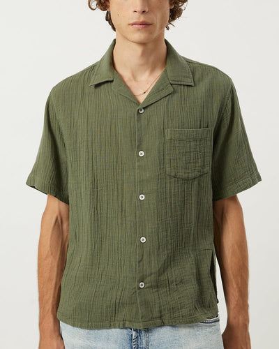 Double Cloth SS - Army-SS Camp w/ 1 Chest Pocket-Ekviraa Designs-Corridor