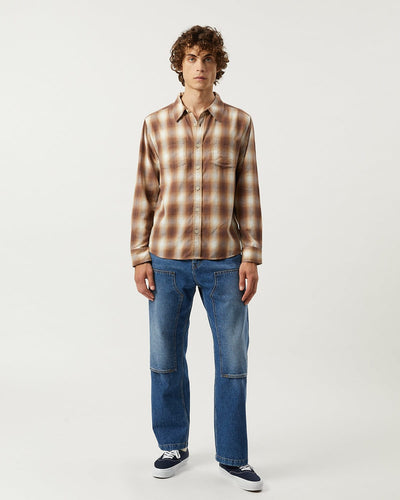 Driftwood Plaid LS-LS w/ 1 Chest Pocket-Original Madras Trading Co. (OMTC)-Corridor