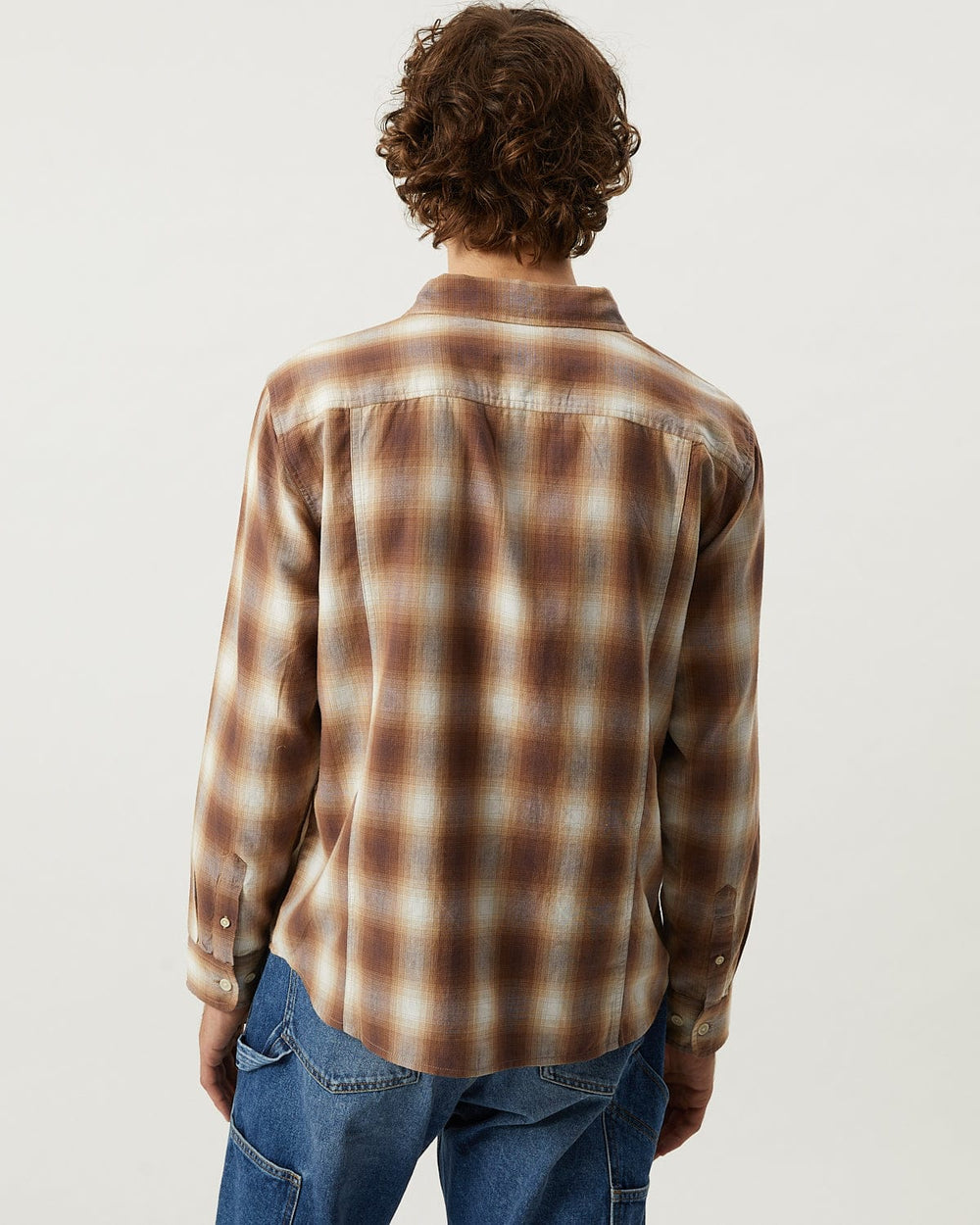 Driftwood Plaid LS-LS w/ 1 Chest Pocket-Original Madras Trading Co. (OMTC)-Corridor
