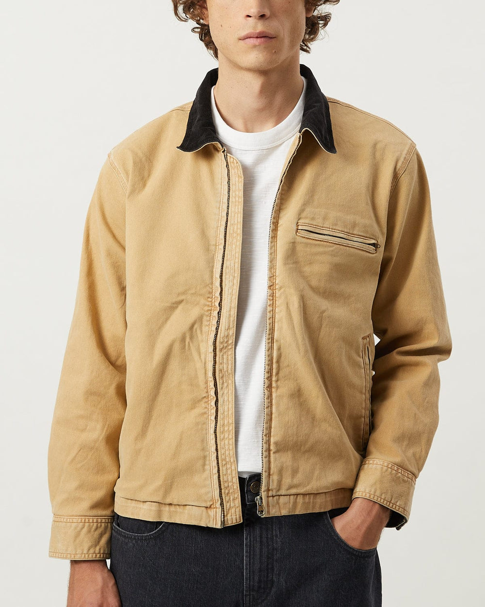 Utility Jacket - Gold-Zip Jacket-Real-Corridor
