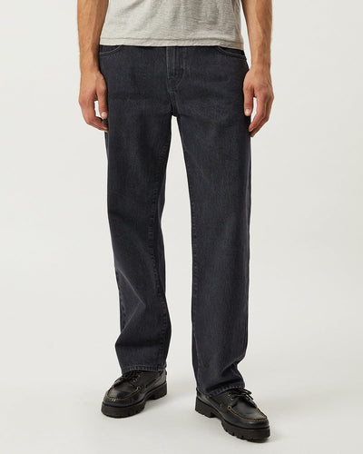 Selvedge 5 Pocket Jean - Washed Black-Jeans-Real-Corridor