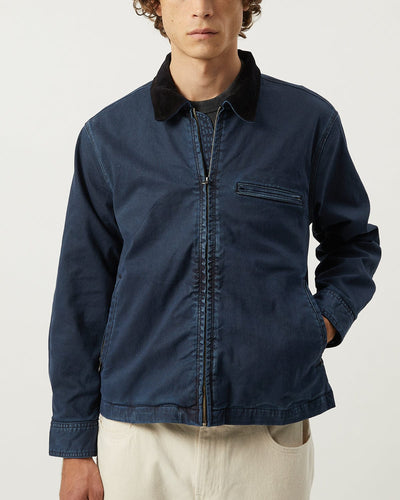 Utility Jacket - Navy-Zip Jacket-Real-Corridor