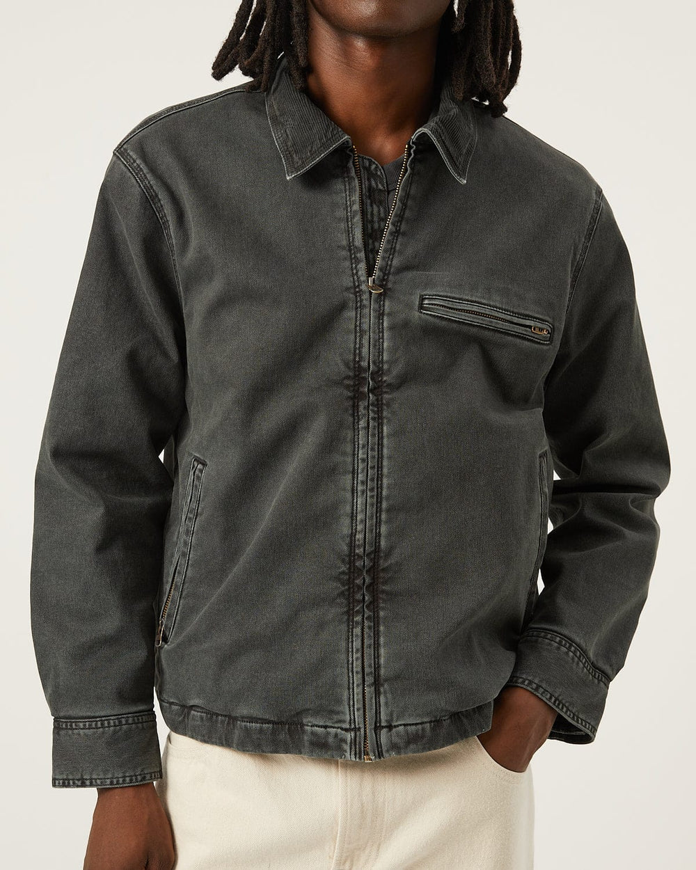 Utility Jacket - Black-Zip Jacket-Real-Corridor