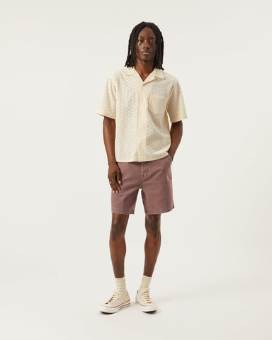 Floral Eyelet SS - Natural