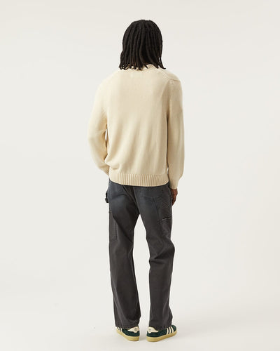 Acid Wash Cardigan - Natural-Knit Cardigan-Alpafina-Corridor