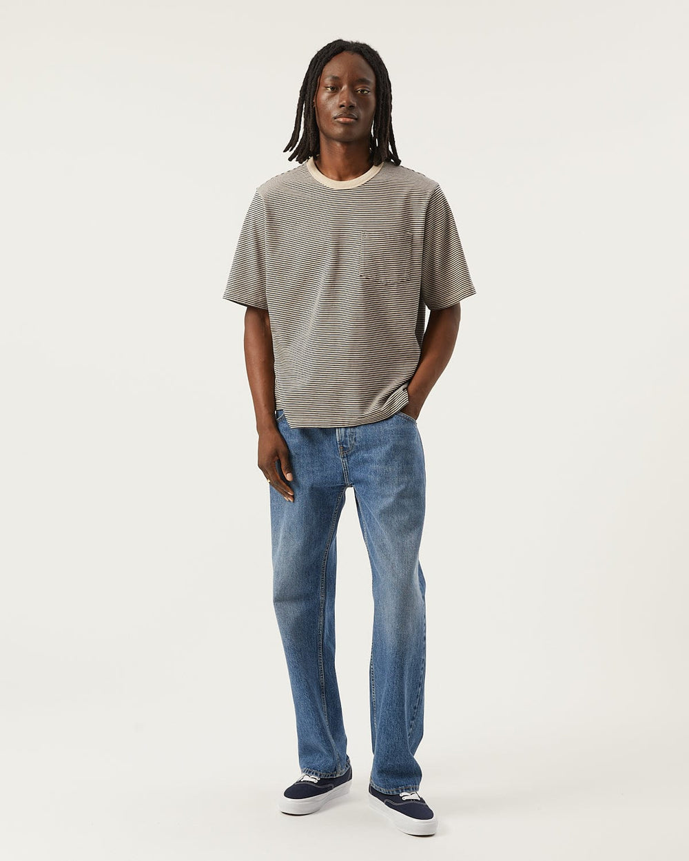 Stripe Tee - Navy-T-Shirt-Siena-Corridor