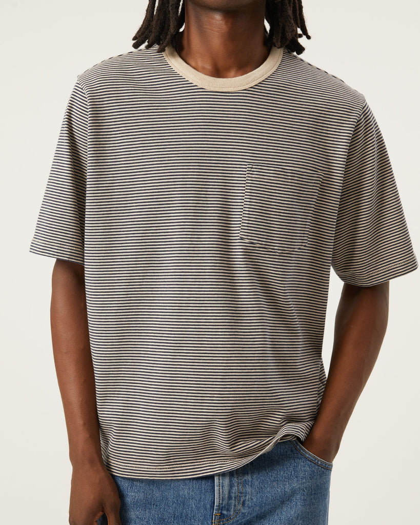 Stripe Tee - Navy – Corridor